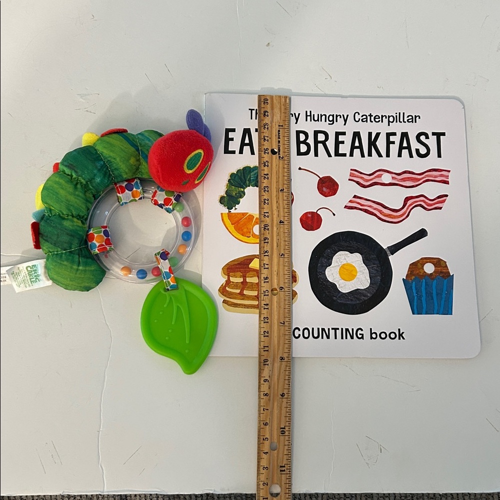 The very hungry caterpillar eats breakfast book hungry caterpillar rattle toy - Picture 8 of 9